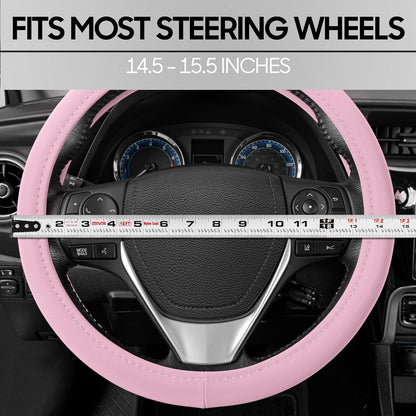 BDK Ultra Soft Blue Steering Wheel Cover für Frauen, Standard 15 Zoll Größe, niedlich Comfy Grip Faux Leder Auto Lenkrad Abdeckung für LKW Van SUV Auto (Mehrere Farben)