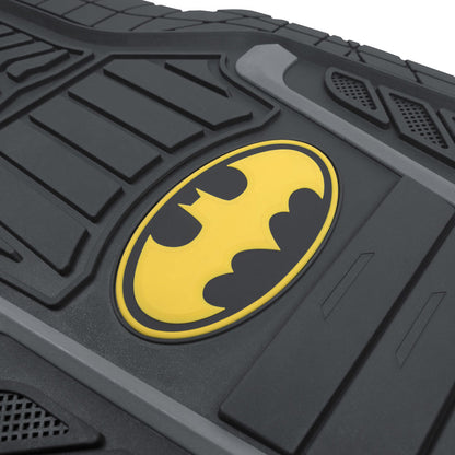 Warner Bros DC Comics 2-Piece Armored Batman Logo Vorderbodenmatten - Heavy Duty, All Weather, Trimmen Sie, um zu passen