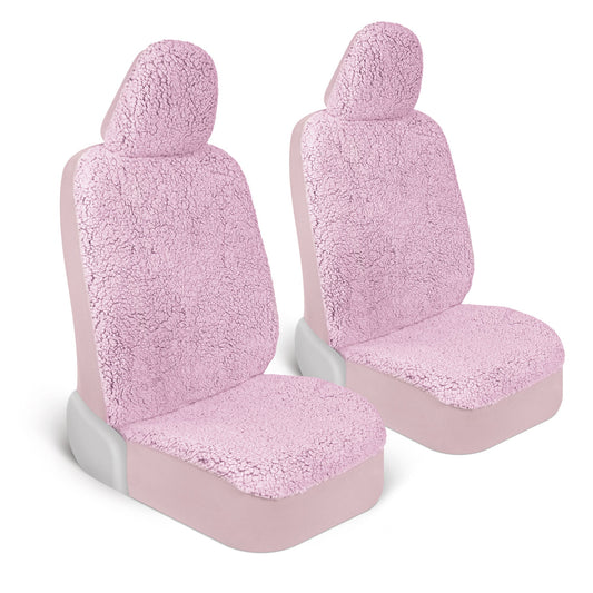 Carbella 2-Pack Plüsch Sherpa Fleece Vordersitzbezüge