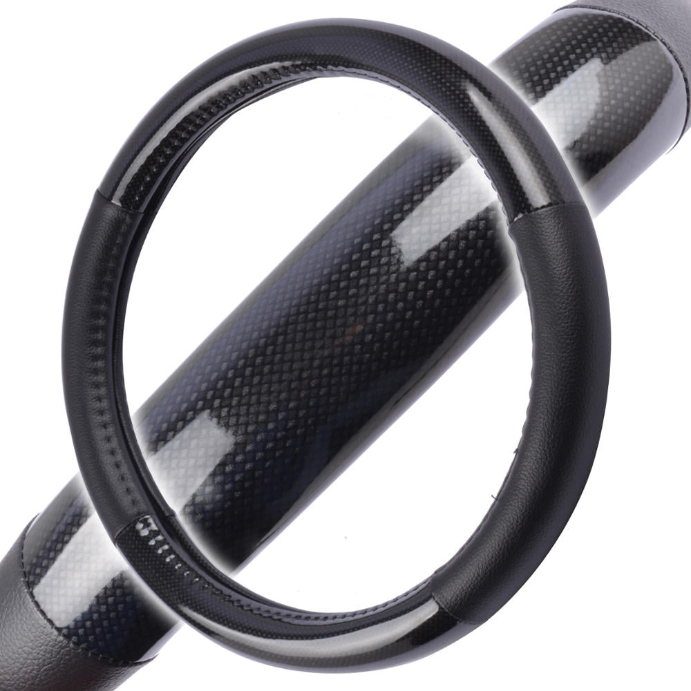BDK Carbon Fiber Steering Wheel Cover (Fits 14.5' - 15.5')