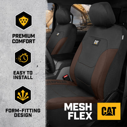 Cat® FlexfitTM Autositzabdeckungen für Pkw-LKW und SUVs (Set von 2) - Autositzabdeckungen für Vordersitze, LKW-Sitzprotektoren, Auto-Innenraumabdeckungen