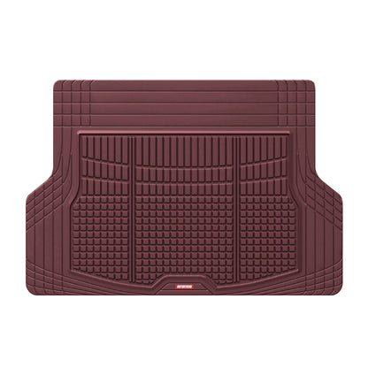 Motor Trend FlexTough Rear Cargo Mat - Heavy-Duty Trimmable Car Trunk Mat für die Rückseite des SUV, Universal Rear Cargo Liner für SUV, Flexible Trunk Liner, Automotive Floor Mats & Cargo Liners (Burgundy)