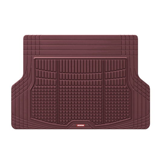Motor Trend FlexTough Rear Cargo Mat - Heavy-Duty Trimmable Car Trunk Mat für die Rückseite des SUV, Universal Rear Cargo Liner für SUV, Flexible Trunk Liner, Automotive Floor Mats & Cargo Liners (Burgundy)