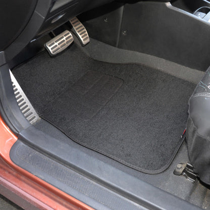 MotorTrend 4-Piece FatRug Premium Teppich Vorderbodenmatten und Hinterbodenmatten mit Fersenpolsterung