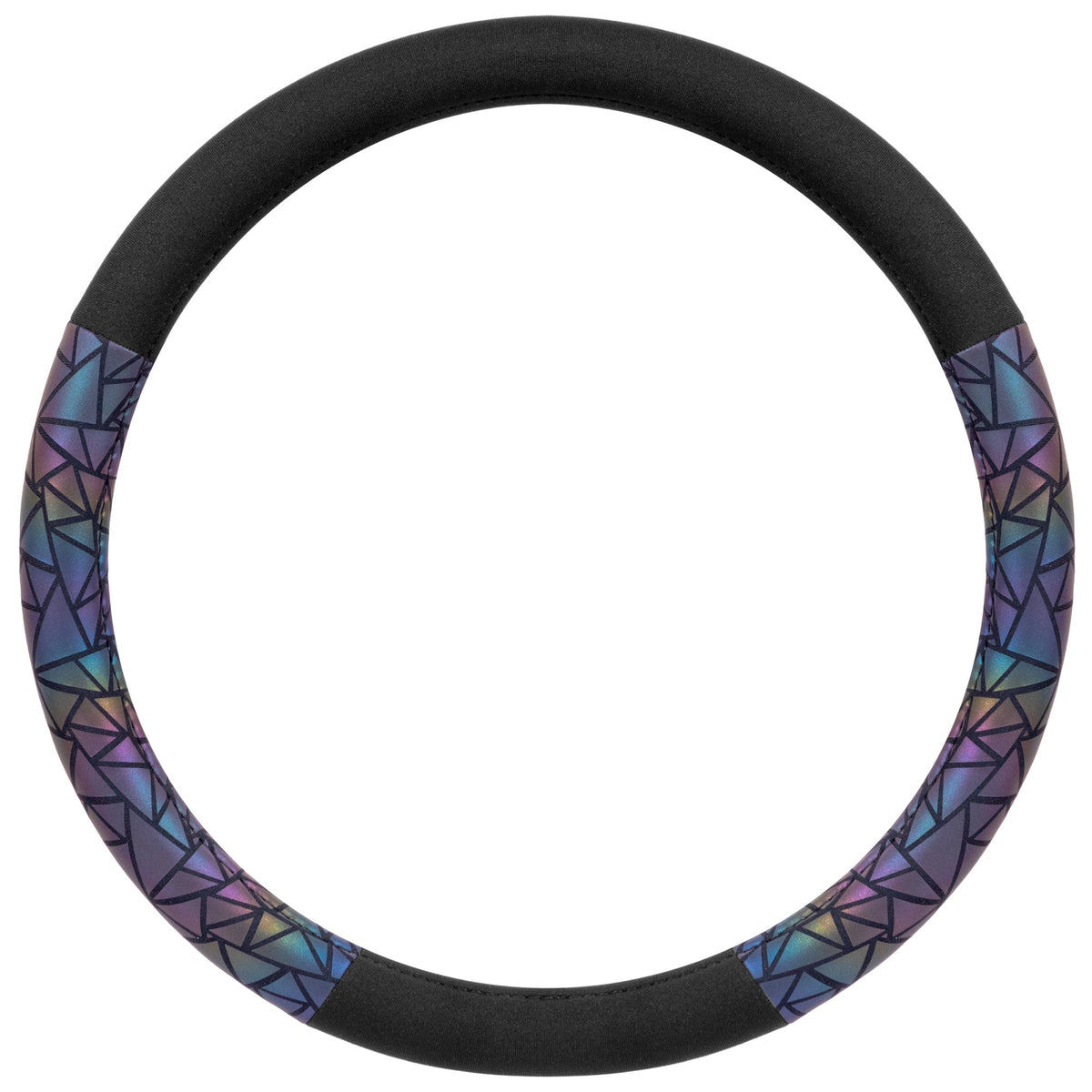 BDK Geometrische Prismen Sparkle Lenkradabdeckung (Fits 14.5' - 15.5')