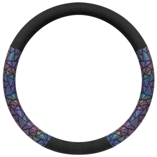 BDK Geometrische Prismen Sparkle Lenkradabdeckung (Fits 14.5' - 15.5')