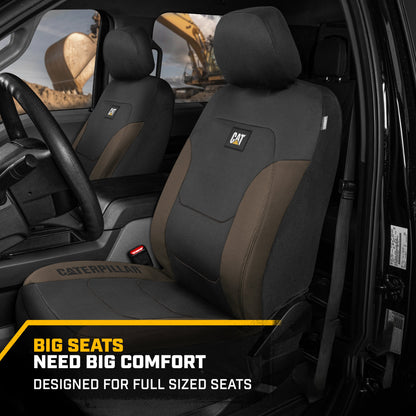 Cat® FlexFitTM Black Beige Sitzbezüge für Autos, LKW und SUV - Set von (2) Front Car Seat Cover Front Seat Protectors - Airbag-kompatible Sitzbezüge für SUV Interior Covers & Seat Cover Zubehör