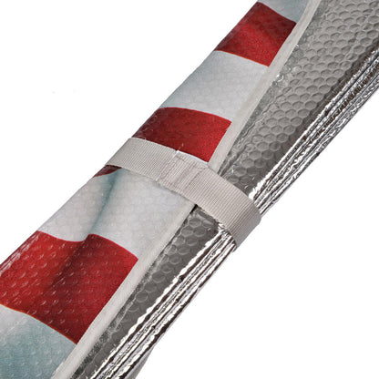BDK USA Eagle American Flag Front Windschutzscheibe Sonnenschirm (58' x 28')