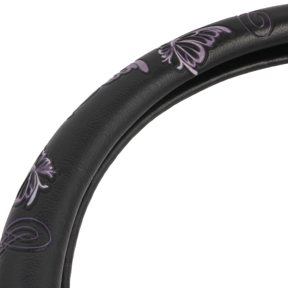 BDK 12-Piece Butterfly Vordersitzbezüge, Rücksitzbezüge, Sicherheitsgurtpads und Lenkradbezüge (Fits 14.5' - 15.5')