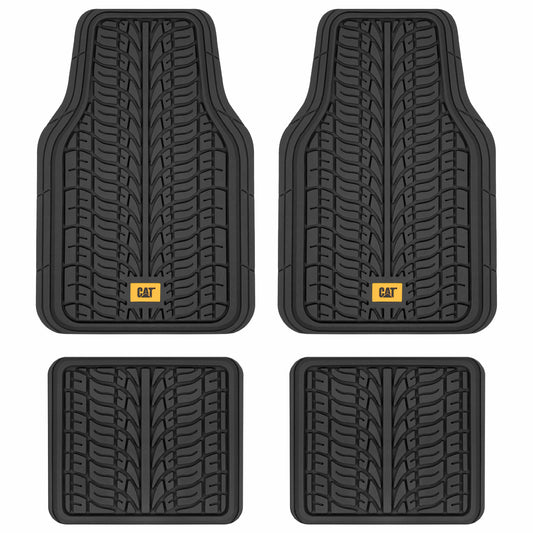 CAT ToughTread 4-Stück-Frontbodenmatten und hintere Bodenmatten - Heavy Duty, All Weather, Trimmable