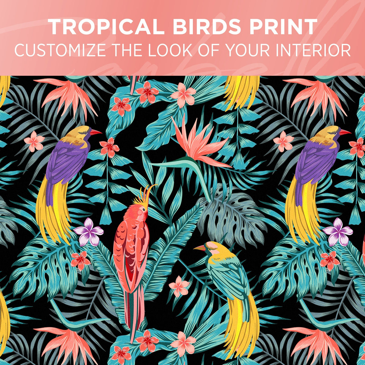 Carbella 2-Pack Tropical Birds Vordersitz Abdeckungen