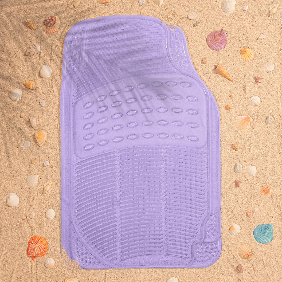 Carbella 2-Piece Cushioned Grip Pad Vorderbodenmatten - Heavy Duty, All Weather, Trim to Fit