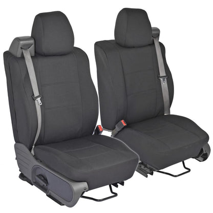 BDK 2-Pack PolyCustom EasyWrap Vordersitz Abdeckungen für Ford F-150 Regular & Extended Cab (2004 - 2008)