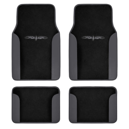 BDK 4-Piece Design Print Teppich Vorderbodenmatten und Hinterbodenmatten