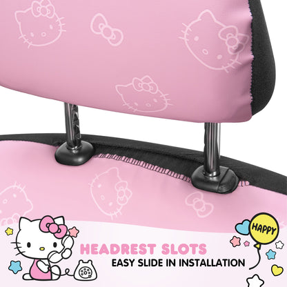 Hello Kitty Car Seat Covers - Süße Pink Seat Covers, Autozubehör Geschenk Hello Kitty Zubehör 2pc Pink Car Seat Covers