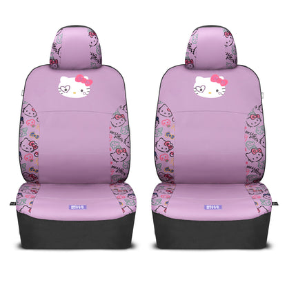 Hello Kitty Car Seat Covers - Niedliche Purple Seat Covers, Autozubehör Geschenk Hello Kitty Zubehör 2pc Lavendel Car Seat Covers