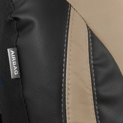 MotorTrend 2-Pack Premium Faux Leder Zwei-Tone Vordersitz Abdeckungen