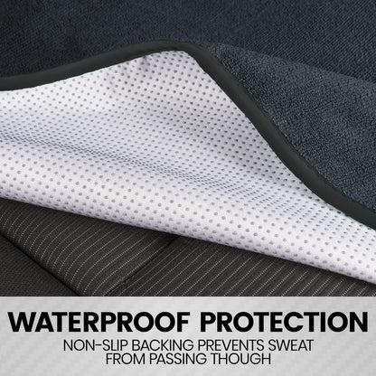 BDK UltraFit Waterpoof Car Seat Towel Cover, Black Trim - Waschbarer Schweißsitz-Protektor, ideal für Fitness-Studio-Surfen-Lauf-Crossfit, passt zu den meisten Auto-LKW Van und SUV (Mehrere Farben)