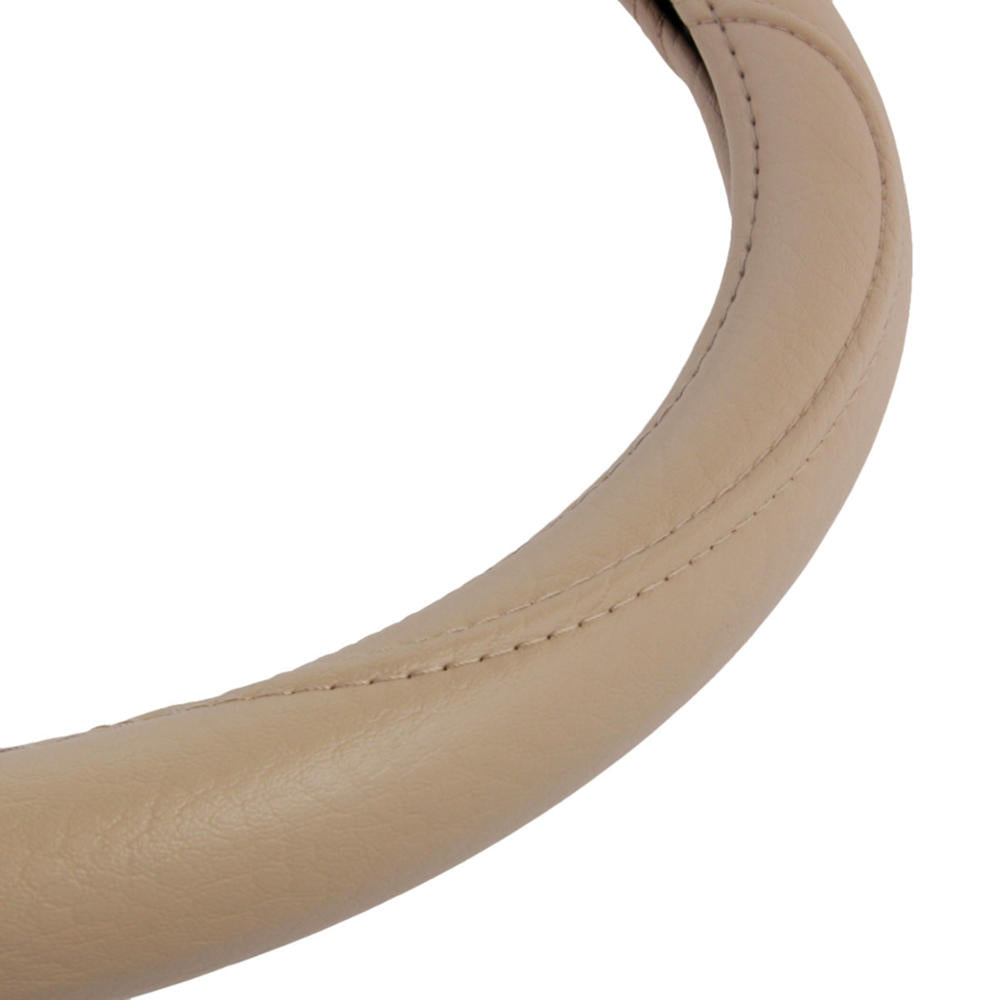 BDK Faux Leather Ergonomic Grip Steering Wheel Abdeckung (Fits 14.5' - 15.5')