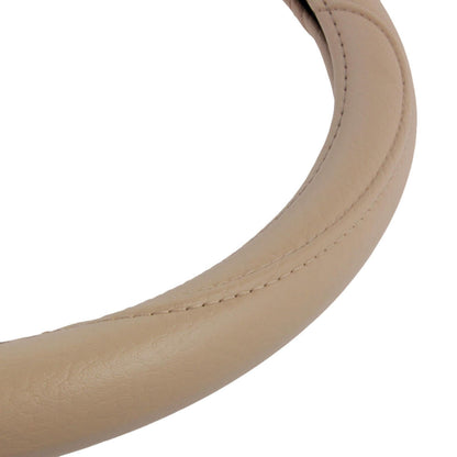 BDK Faux Leather Ergonomic Grip Steering Wheel Abdeckung (Fits 14.5' - 15.5')