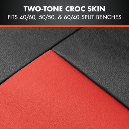 BDK Faux Croc Haut Vordersitze und hintere Split Bench Sitze