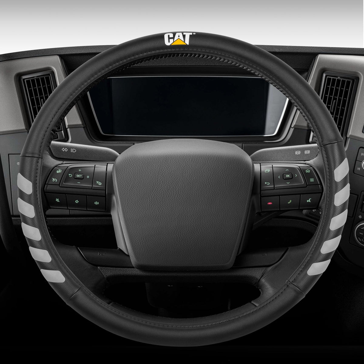 CAT UltraSport Faux Leather Steering Wheel Abdeckung für Wohnmobile, Semi-Trucks, LKW und Big Rigs XL (Fits 17.5' - 18')
