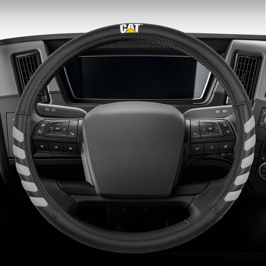CAT UltraSport Faux Leather Steering Wheel Abdeckung für Wohnmobile, Semi-Trucks, LKW und Big Rigs XL (Fits 17.5' - 18')