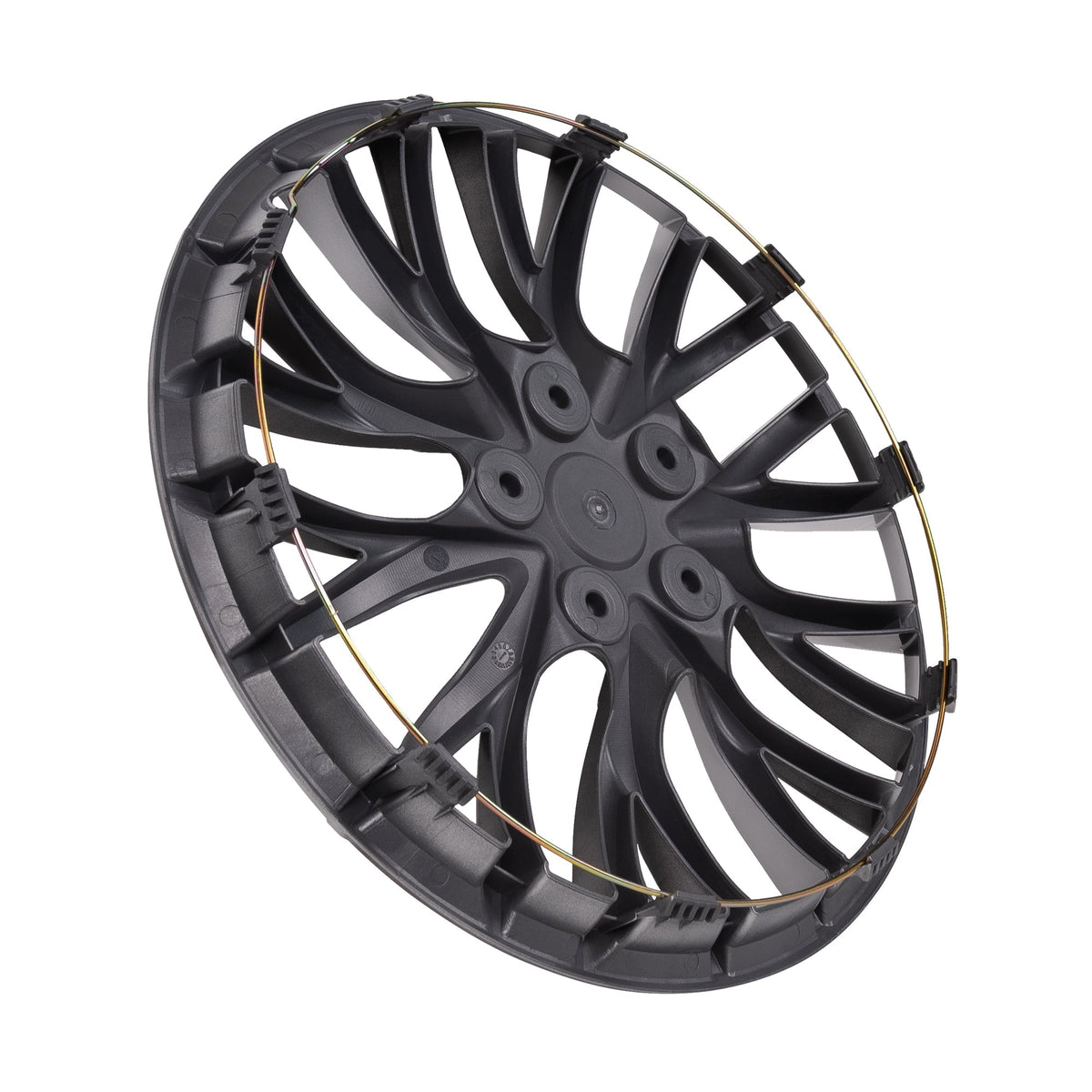 BDK 4-Pack Premium Zwei-Tone 16' Universal Fit Hubcap Abdeckungen für Räder und Felgen (Multi-Speichen) - Ersatz, Snap On, OEM-Stil