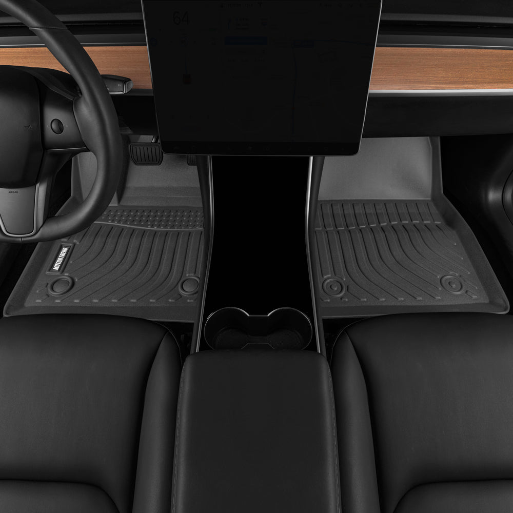 MotorTrend 3-Piece 3D Contour Custom Fit Front Floor Liner und Rear Floor Liner für Tesla Model 3 (2017 - 2020)