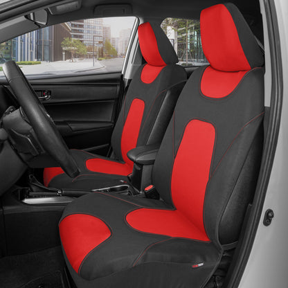 MotorTrend 2-Pack AquaShield Wasserdicht Zwei-Tone Neopren-Vordersitzabdeckungen