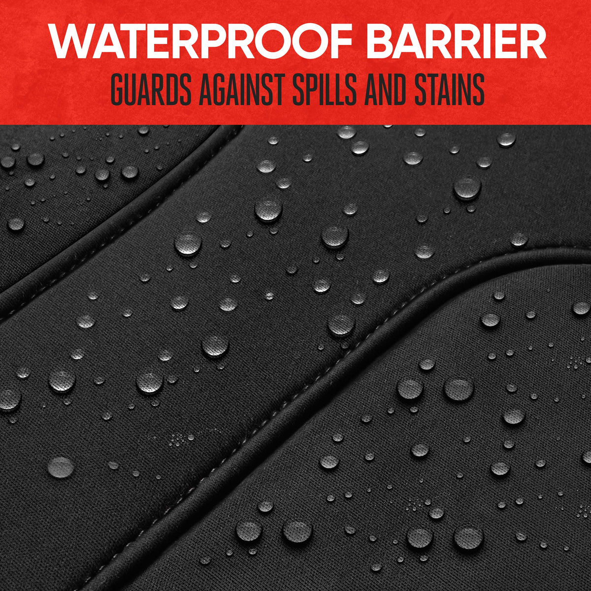 MotorTrend AquaShield Wasserdichte Zwei-Tone Neopren Rücksitz Abdeckungen