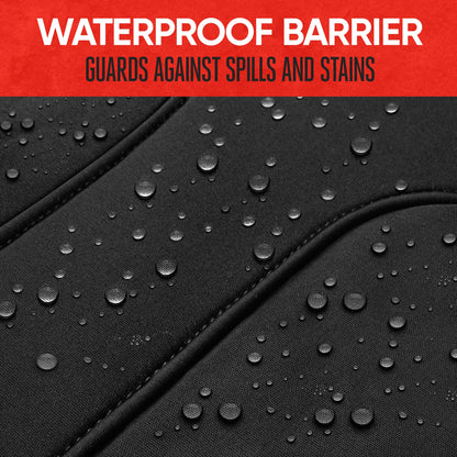 MotorTrend AquaShield Wasserdichte Zwei-Tone Neopren Rücksitz Abdeckungen
