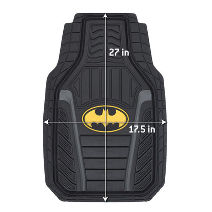 Warner Bros DC Comics 2-Piece Armored Batman Logo Vorderbodenmatten - Heavy Duty, All Weather, Trimmen Sie, um zu passen