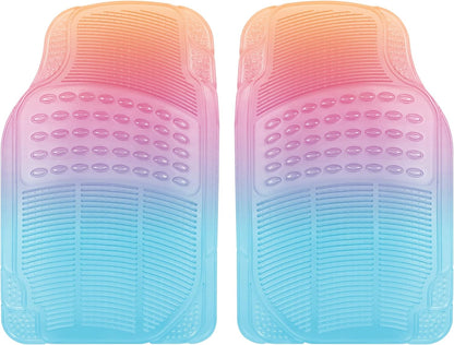 Carbella 2-Piece Cushioned Grip Pad Vorderbodenmatten - Heavy Duty, All Weather, Trim to Fit
