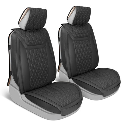 MotorBox 11-Piece Ranch Edition Premium Faux Leather Diamond Stitched Cushion Vordersitz- und Rücksitzabdeckungen