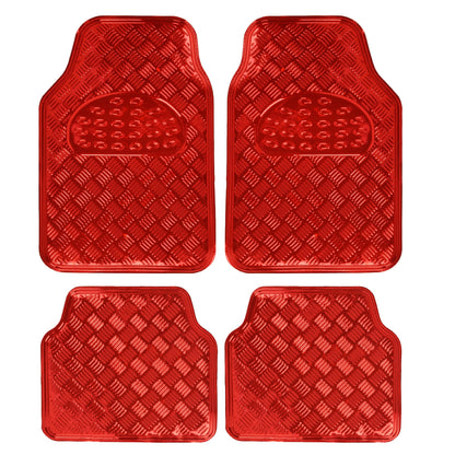 BDK 4-Piece Translucent Centered Cushioned Grip Pad Vorderbodenmatten und Hinterbodenmatten - Heavy Duty, All Weather
