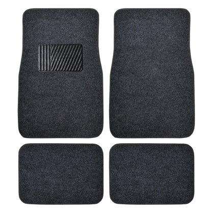 BDK 4-Piece Premium Teppich Nicht-rutschen Ferse Pad Vorderbodenmatten und hintere Bodenmatten