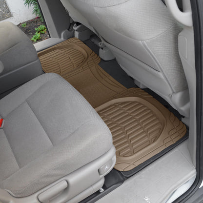 MotorTrend PRO920 Deep Dish Rear Floor Matts - Heavy Duty, All Weather, Trimm to Fit