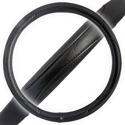 BDK Faux Leather Ergonomic Grip Steering Wheel Abdeckung (Fits 14.5' - 15.5')
