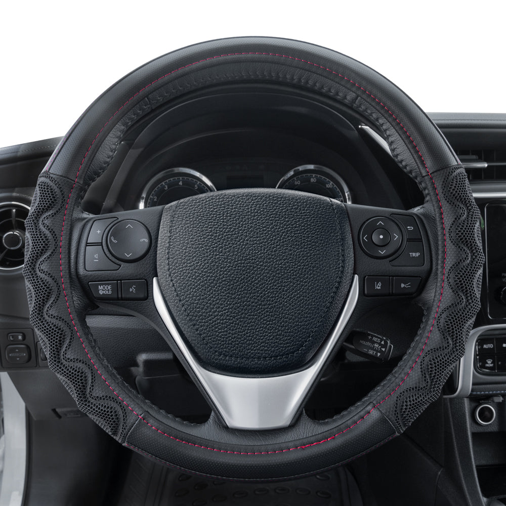 MotorTrend MaxGrip Atemschutz Lenkrad Abdeckung (Fits 14.5' - 15.5')