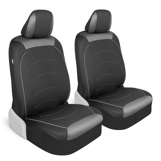 MotorTrend 2-Pack Stoff Tuch Zwei-Tone Vordersitz Abdeckungen