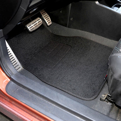 MotorTrend 4-Piece FatRug Premium Teppich Vorderbodenmatten und Hinterbodenmatten mit Fersenpolsterung