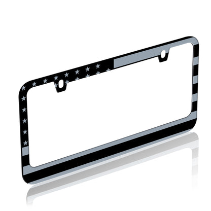 BDK Heavy Duty Rust-Proof Stainless-Steel Metallplattiertes Kennzeichen Rahmen Universalgröße für PKW SUV