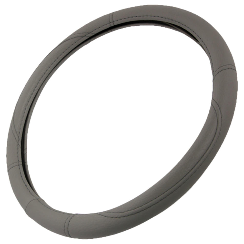 BDK Faux Leather Ergonomic Grip Steering Wheel Abdeckung (Fits 14.5' - 15.5')