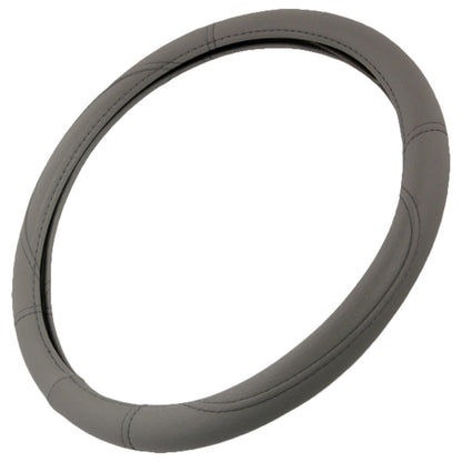 BDK Faux Leather Ergonomic Grip Steering Wheel Abdeckung (Fits 14.5' - 15.5')