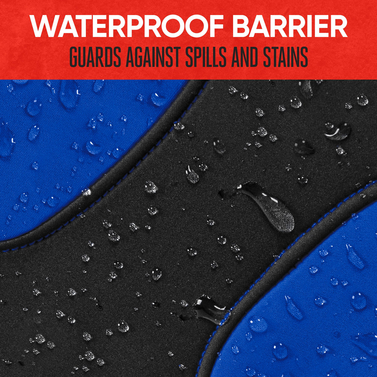 MotorTrend 2-Pack AquaShield Wasserdicht Zwei-Tone Neopren-Vordersitzabdeckungen