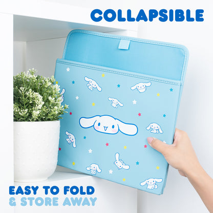 Sanrio Cinnamoroll Car Trunk Organizer und Lagerbehälter - Zusammenklappbare einfache Kompartiment bequeme schwere Aufgabe, Fold Up für einfache Aufbewahrung Box, Automotive Seat Cargo Lebensmittel Werkzeuge - 12,5L x 12,5W x 9H