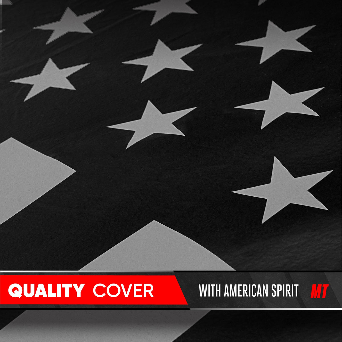 Motor Trend Black USA Flag Wasserdichte Autoabdeckung - Allwetterschutz im Freien, UV-resistent, winddicht, kratzfest - Semi-Universal Fit Limousine Full Car Cover für Sonnenregen Schnee (191'- 210' Länge)
