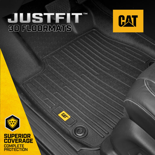 CAT® JustFitTM 3D Custom Fit Fußbodenmatten für Honda CRV 2023, 2026 - Heavy Duty Floor Liner Protection Laser gemessen, Honda CRV Zubehör, Car Liner