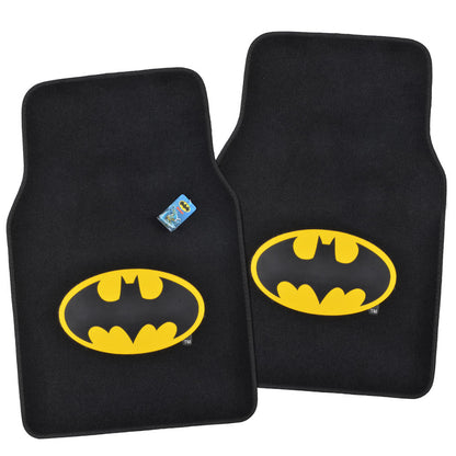 Warner Bros DC Comics 4-Piece Batman Logo Vorderbodenmatten und Hinterbodenmatten